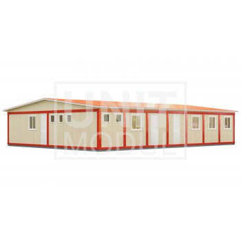 (МС-07) Модульное здание из 14-ти блок-контейнеров (сэндвич-панели)
