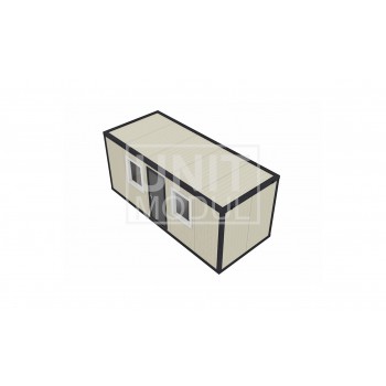 (СП-03) Бытовка металлическая (блок-контейнер) из сэндвич-панелей распашонка