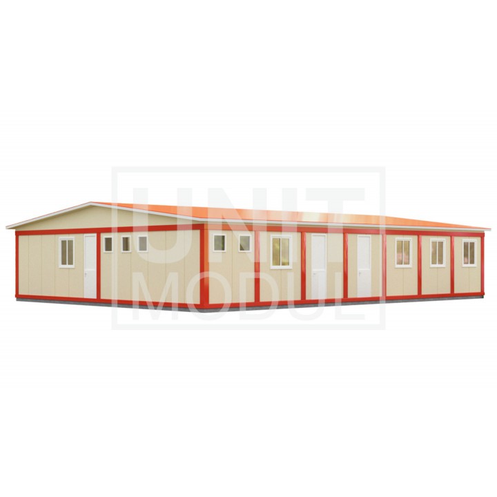 (МС-07) Модульное здание из 14-ти блок-контейнеров (сэндвич-панели) недорого